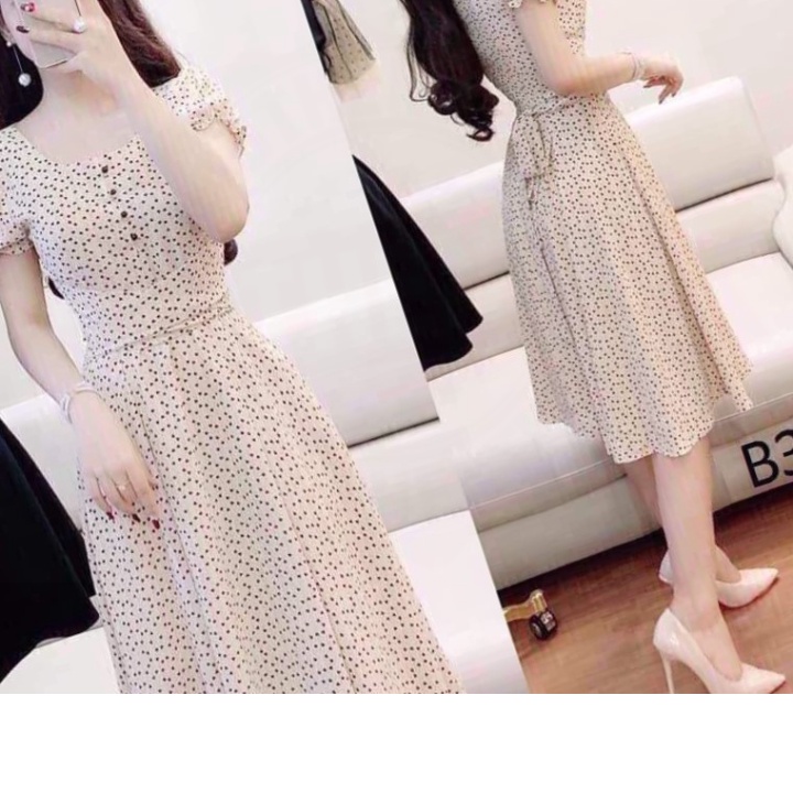 Đầm nữ xòe lụa bi xinh xắn mới về đủ size S M L XL XXL (2HAND TUYỂN)
