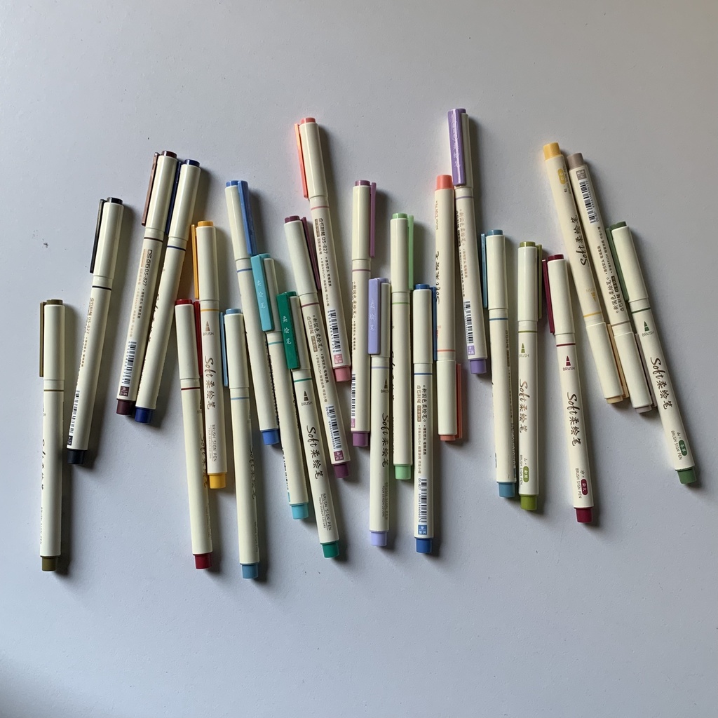 Bút Brush Soft Sign Pen DS phù hợp viết Calligraphy Art Therapy