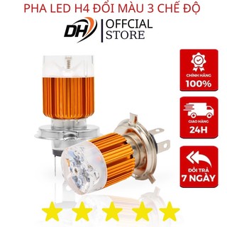 Đèn pha led đổi màu h4 cực đẹp gắn nhiều dòng xe.