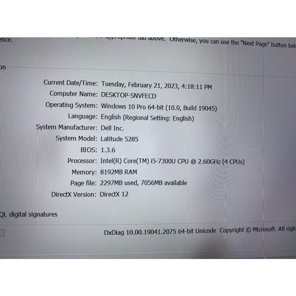 main và docking phím laptop dell latitude 2in1 5285 i5 7300u/ram 8g, phím tiếng anh zin đẹp có đèn, hàng tháo máy