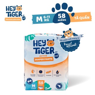 Tã/bỉm quần hey tiger jumbo size m - 58 miếng