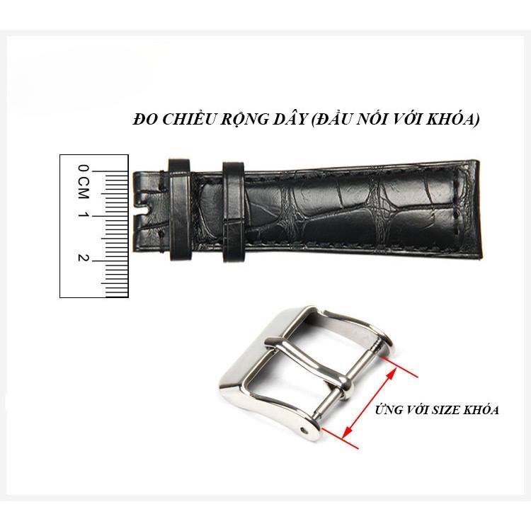 Khóa dây đồng hồ đeo tay đủ size 8/10/12/14/16/18/20/22/24mm
