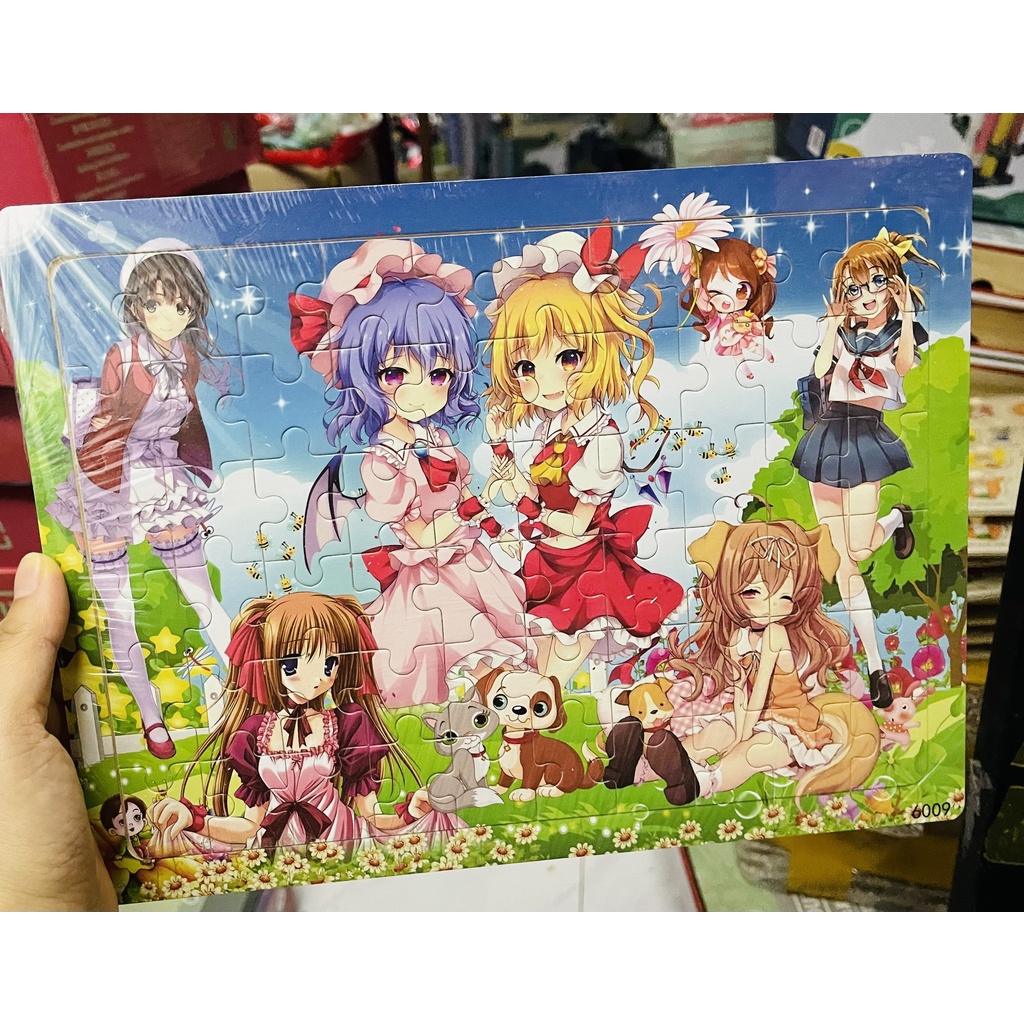 Ghép hình gỗ 60 mảnh nhiều mẫu công chúa siêu nhân hoạt hình dễ thương được chọn hình