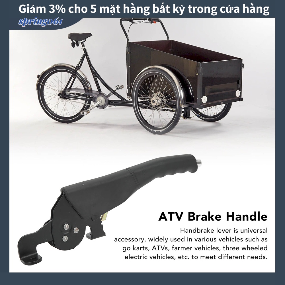 [Hàng Sẵn] Phanh tay đòn bẩy cao su Bọc tiện dụng chống trượt bánh cho xe go Karts ATVs Farmer 【Spring061】