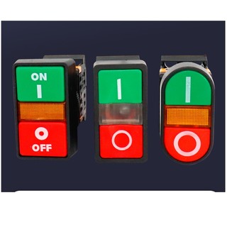 Nút nhấn công tắc nhấn đôi apbb-22&25n on-off hiển thị điện áp 220vac có đèn