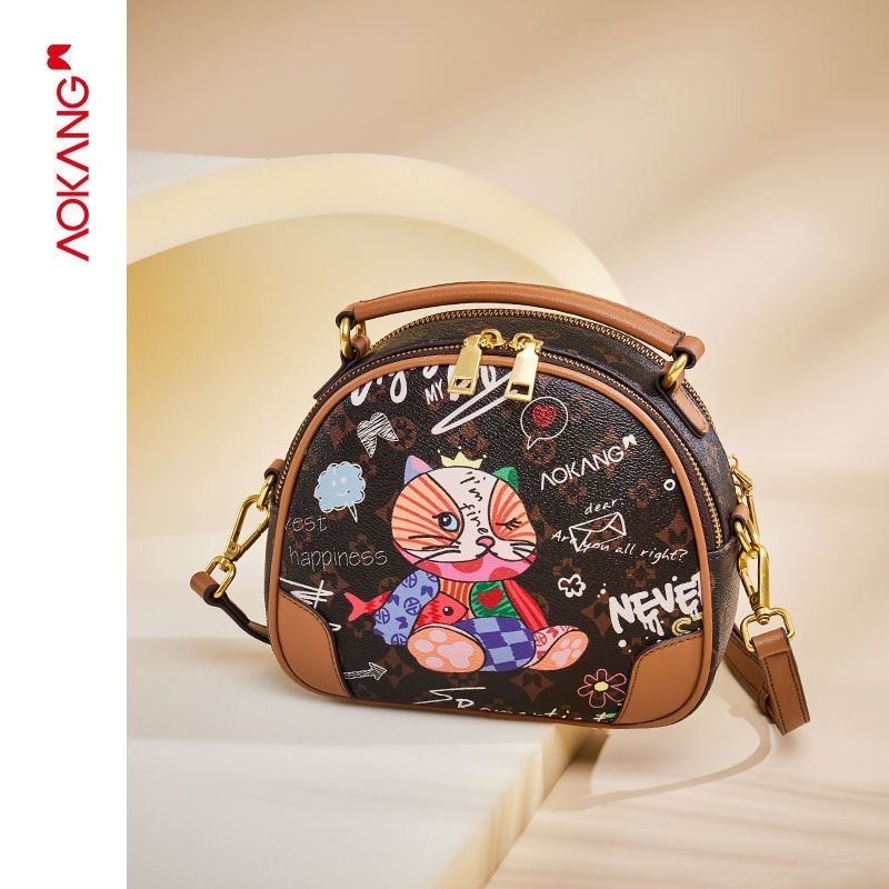 [Order] Túi xách Aokang chính hãng in mèo đồ hoạ siêu đẹp