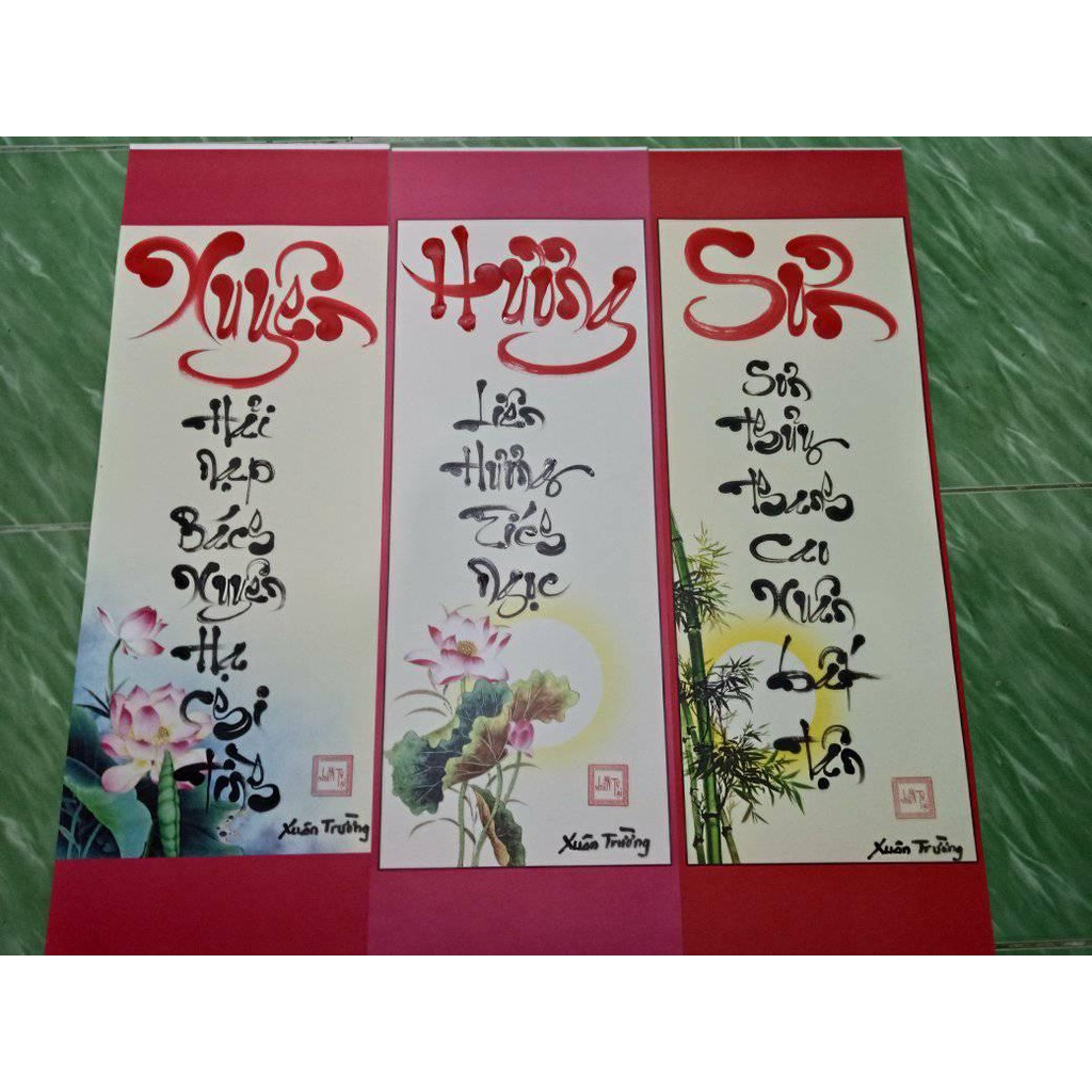 Tranh thư pháp theo tên, viết theo yêu cầu