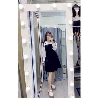 Váy nhung pha sang chảnh( Ảnh thật shop tự chụp)
