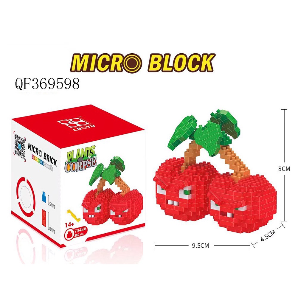 2 bạn lego mini Trái cây nổi giận