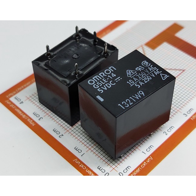 Omron Relay 10A 5V 12V (5 chân) G5LE-14-DC5