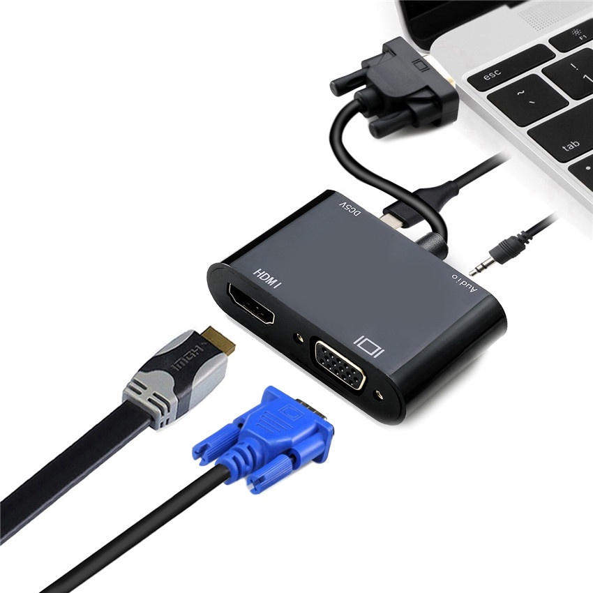 Bộ Chia VGA Sang HDMI & VGA 3.5mm