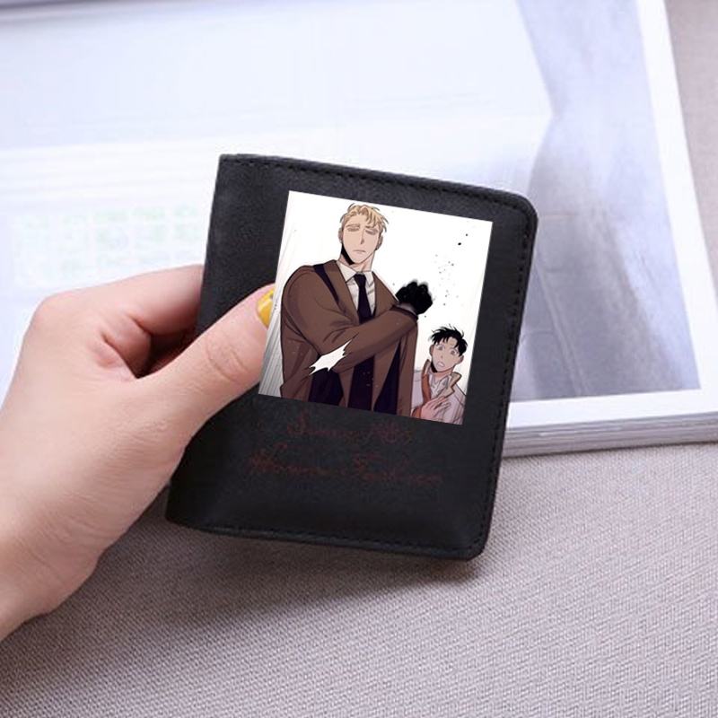 Ví da cầm tay nam nữ in hình ROSES AND CHAMPAGNE Hoa Hồng và Rượu Vang manhwa BL xinh xắn tiện lợi anime chibi