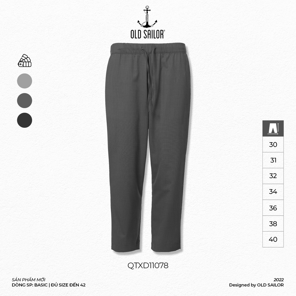 Quần Tây Baggy OLD SAILOR Quần Tây Nam Lưng Thun Chất Vải Cotton Mềm Mại Thấm Hút Mồ Hôi Thiết Kế Phong Cách Hàn Quốc