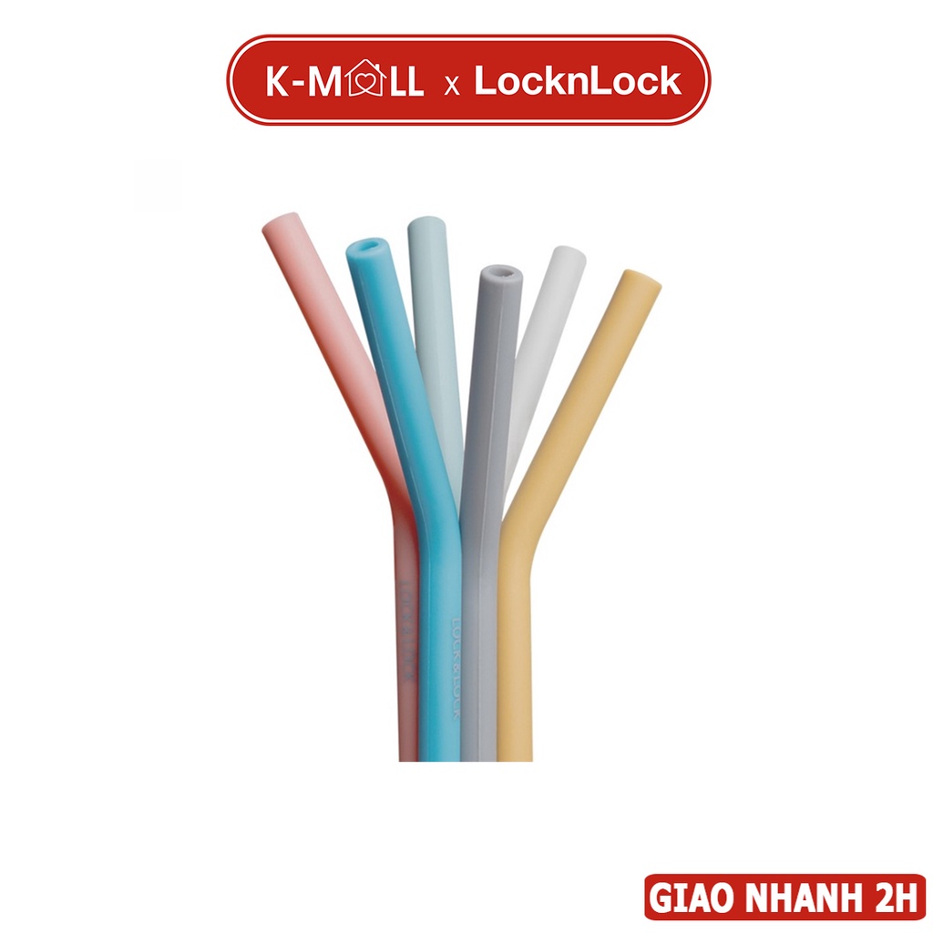 Ống hút nhựa cao cấp LocknLock, ống hút silicon nhiều màu lựa chọn - bán lẻ - K-MALL