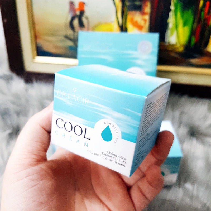 Kem dưỡng da ban ngày góp phần làm mờ thâm nám COOL CREAM thương hiệu Dr. Lacir mini dung tích 5gr