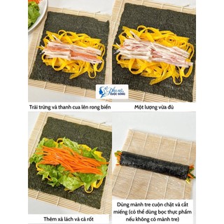 Mành tre cuốn kimbap