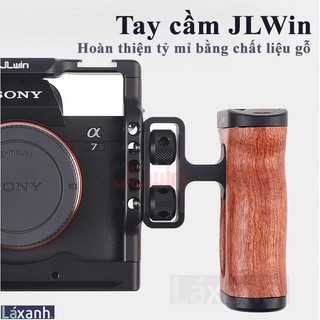 Tay cầm side handle báng gỗ JLWin | Tay nắm cage rig khung máy ảnh quay video sidehandle rig cage khung smallrig uurig