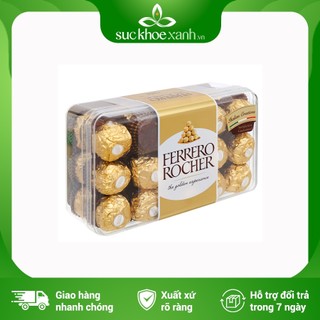 Socola nhân hạt dẻ Ferrero Rocher 30viên/hộp - Nhập khẩu Ý chính hãng