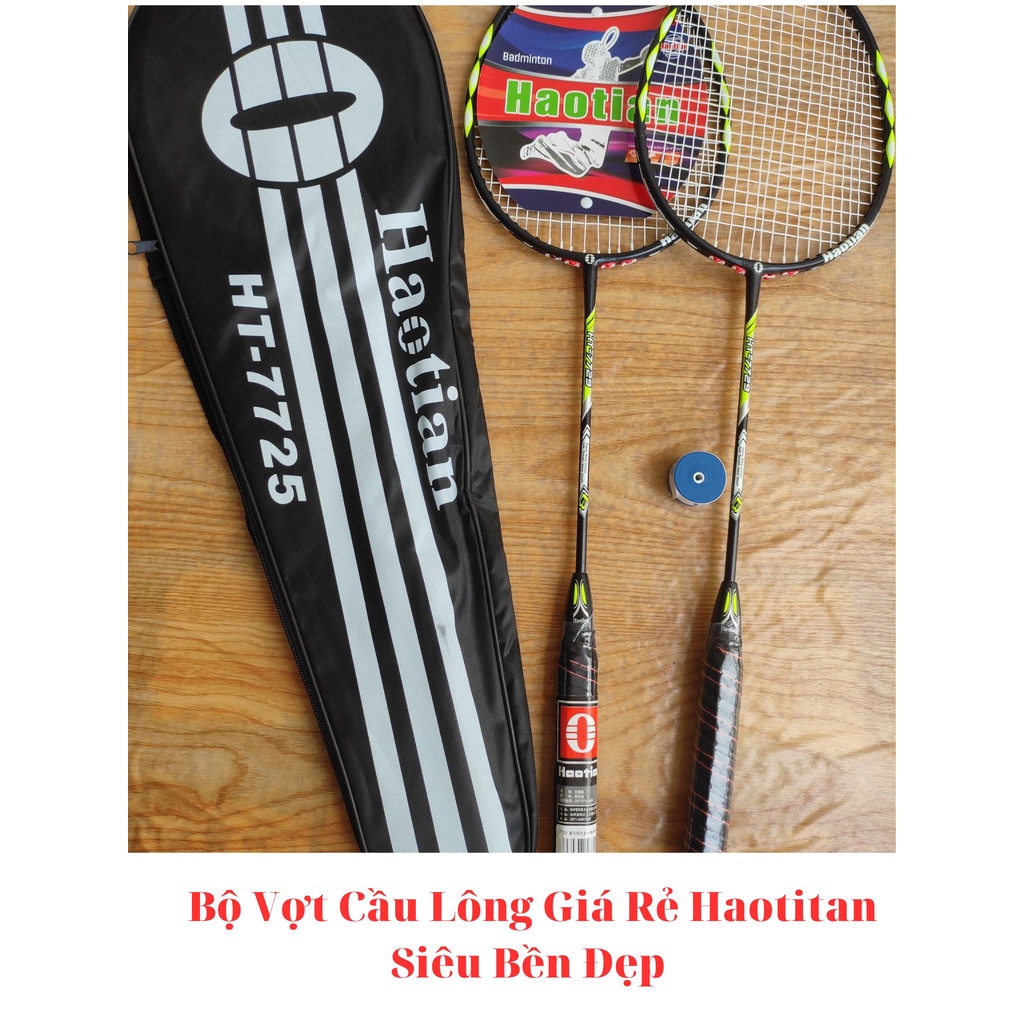 Bộ Vợt Cầu Lông Haotitan Tặng Túi Chống Sốc Siêu Bền