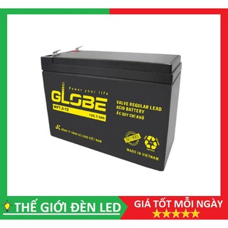 Bình ắc quy khô globe wp7.5-12 hàng chính hãng