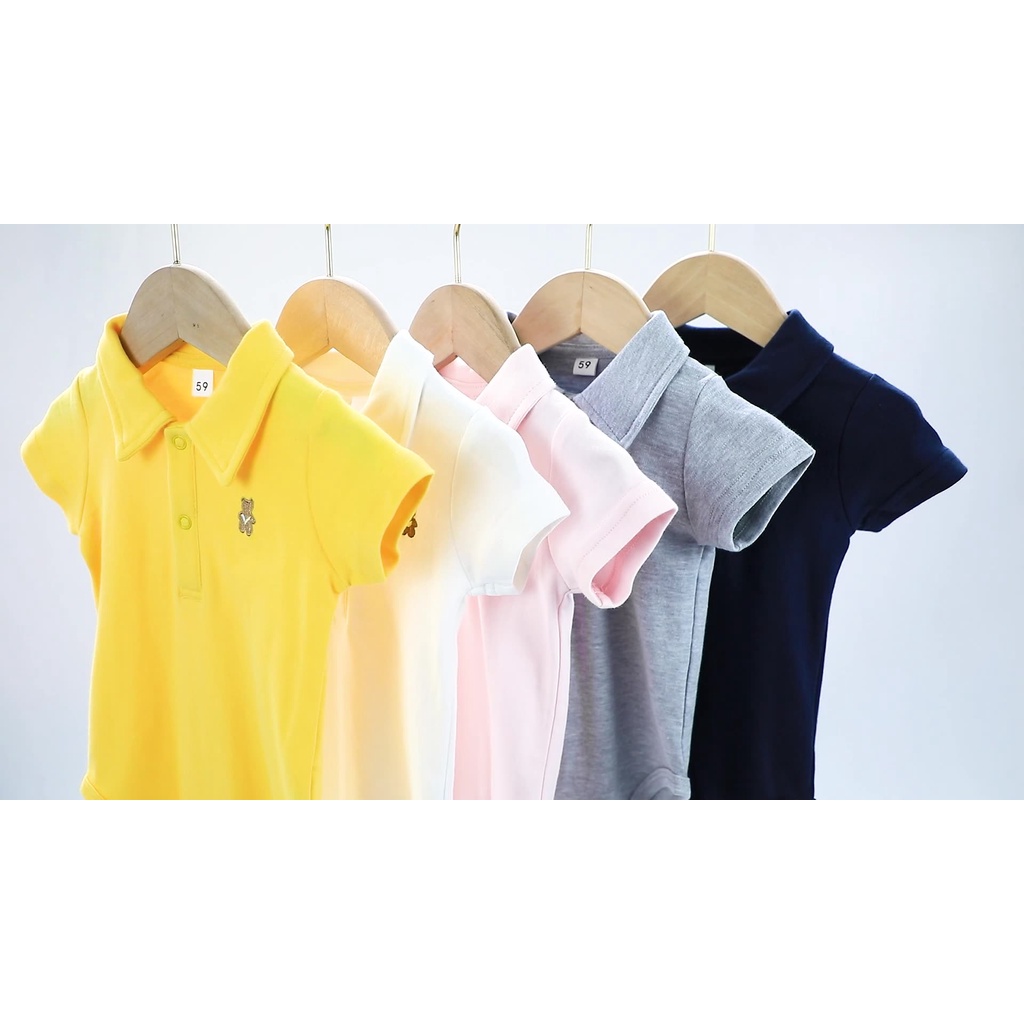 Áo Body Polo Thêu Gấu Chất Đẹp Cho Bé - Phom rộng