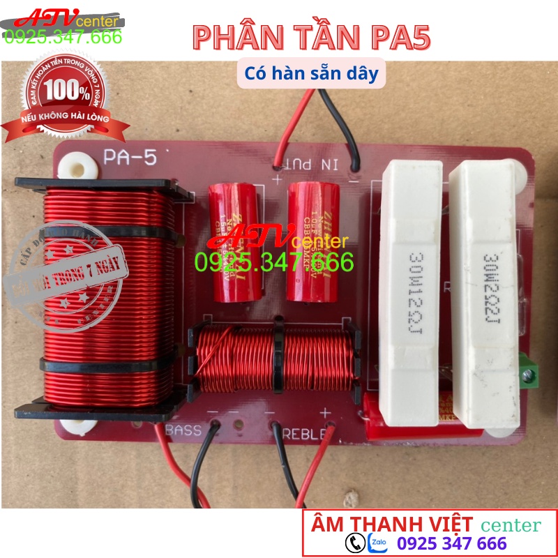 Mạch Phân Tần PA5 - Dùng Cho Loa Full - Giá 1 Đôi - Hàn Sẵn Dây