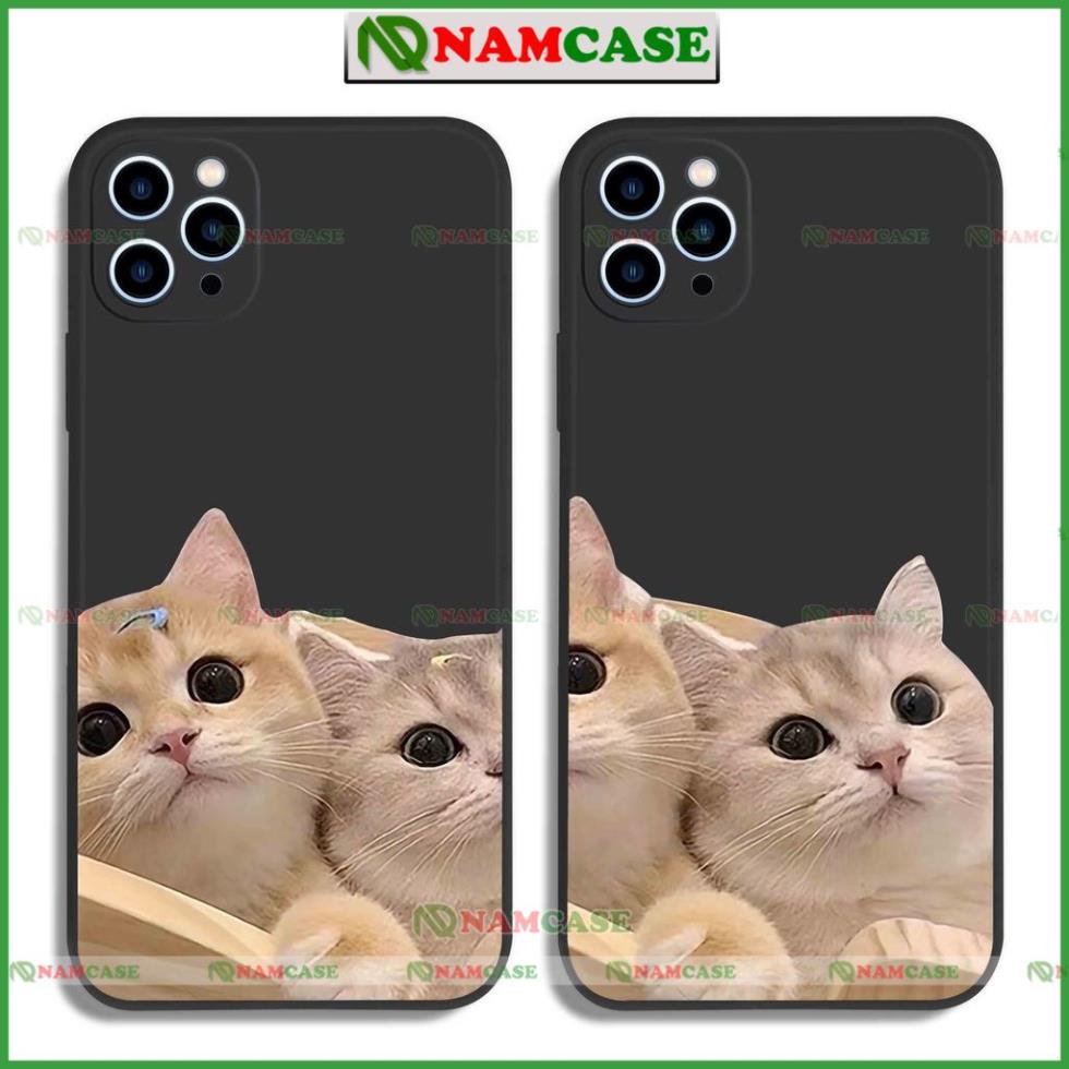 Ốp lưng iphone cặp đôi hoạt hình độc lạ mèo ngộ nghĩnh dễ thương đẹp cho ip 6/6s/7/8/X/XS/11/12/13/14 Pro Plus Max