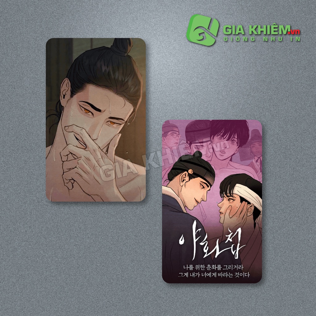 Card bo góc giấy truyện "PAINTER OF NIGHT"  size 9x5.5cm