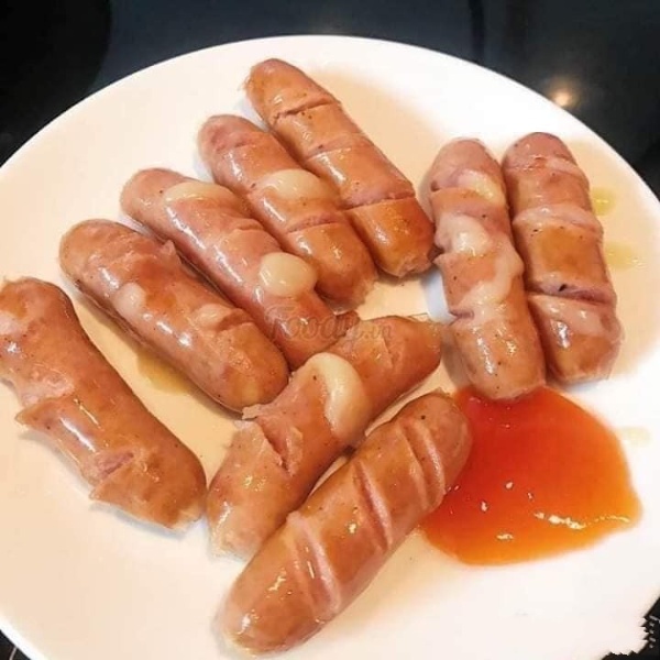 Xúc Xích Phô Mai Steffi Công Nghệ Đức Gói 250g, 15 Cái Thơm Ngon Béo Ngậy Vệ Sinh AN Toàn Thực Phẩm