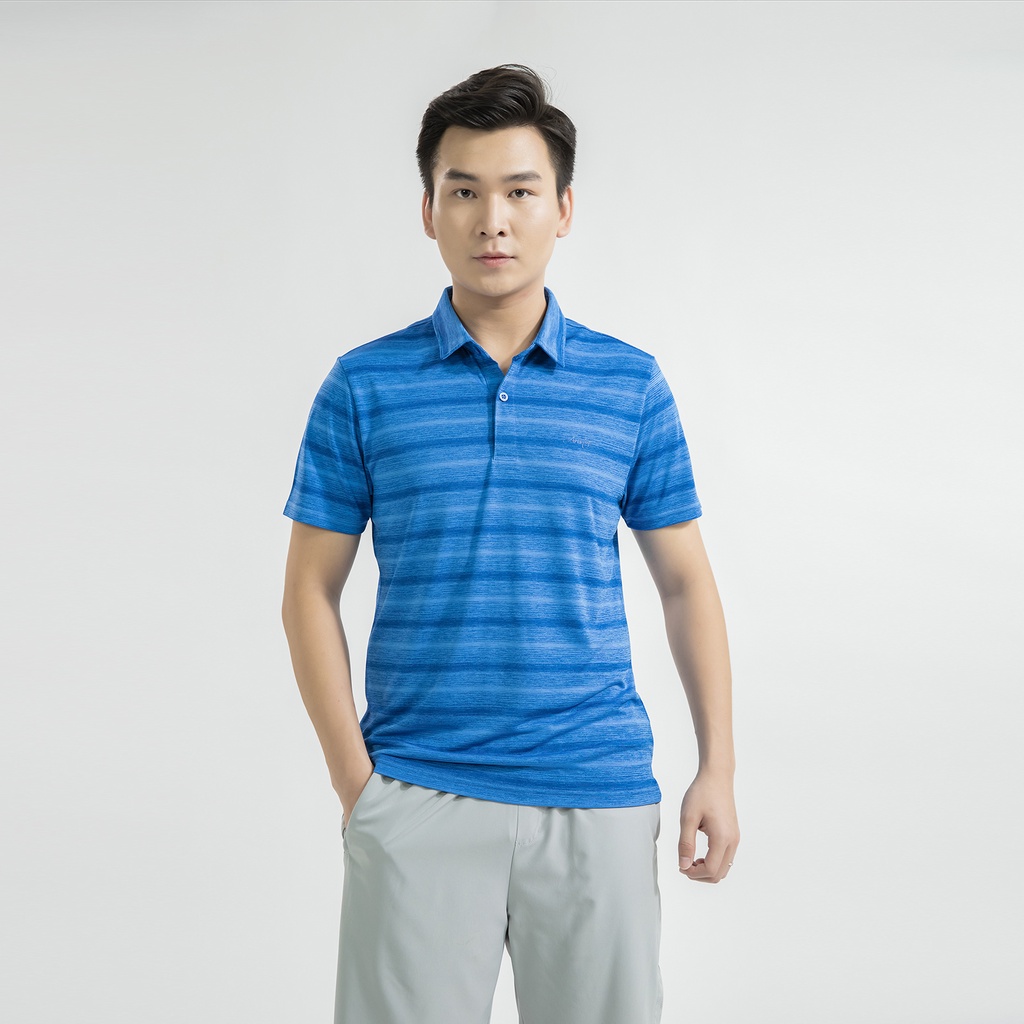 Áo polo nam Aristino tag 595k cổ bẻ co giãn nhẹ from rộng vừa APS016S2