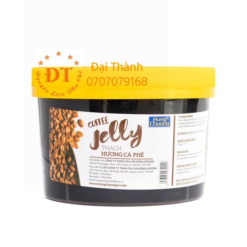 Thạch Hùng chương trái cây hủ 2,2kg nhiều mùi