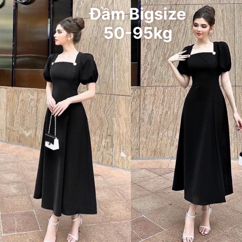 Đầm Bigsize Đầm Dự Tiệc Giá Rẻ Xinh Xắn Dáng Đẹp Bigsize 50-100kg