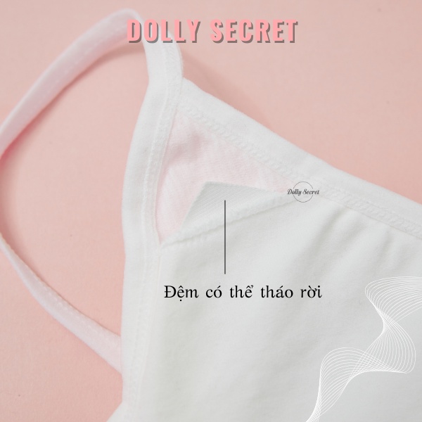 Bộ đồ lót thoải mái Sporty cotton sợi tre DOLLY SECRET 2 chi tiết gồm áo lót và quần lót B10 | BigBuy360 - bigbuy360.vn