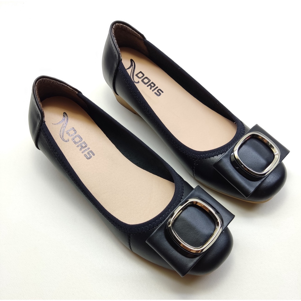 Giày Búp Bê Đế Xuồng 3cm Da Thật Khoá Tròn 303- FORM CHUẨN- CÓ BẢO HÀNH.