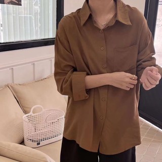 Áo sơ mi lụa cát (2308), Áo sơ mi nữ dài tay Hàn Quốc