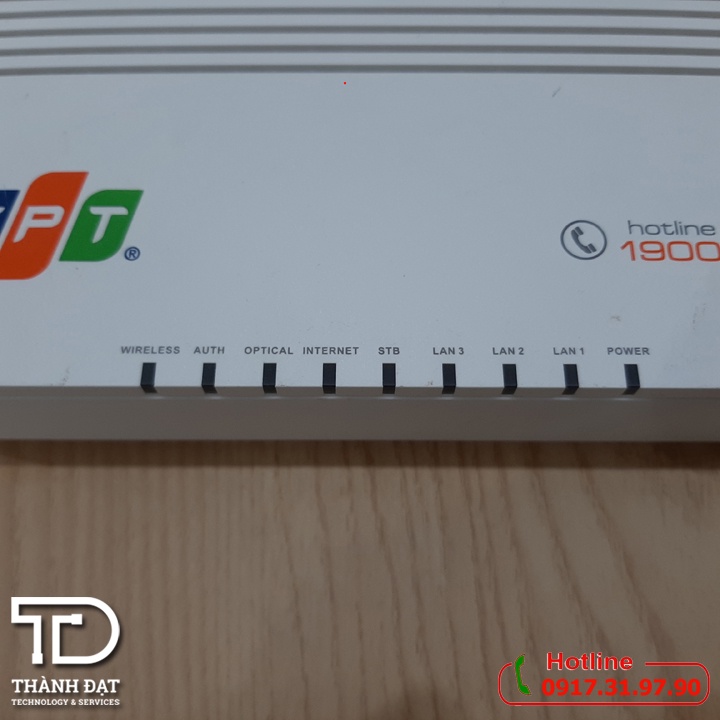 Modem wifi quang FPT Internet Hub AC1000F phát sóng 2 băng tần 2.4Ghz và 5Ghz