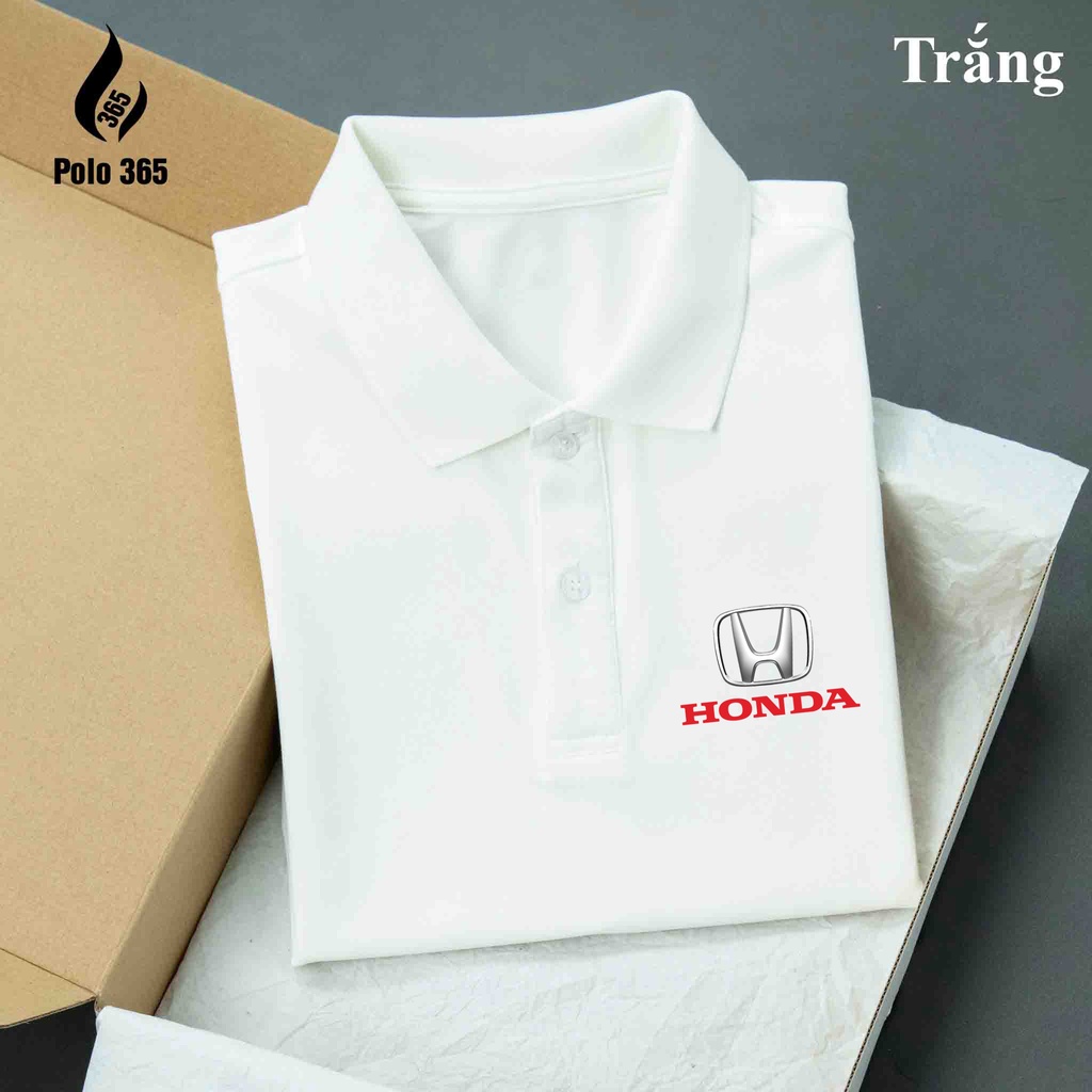 Áo thun Polo Honda - Áo polo các hãng xe chất cá sấu poly 4c - polo 365