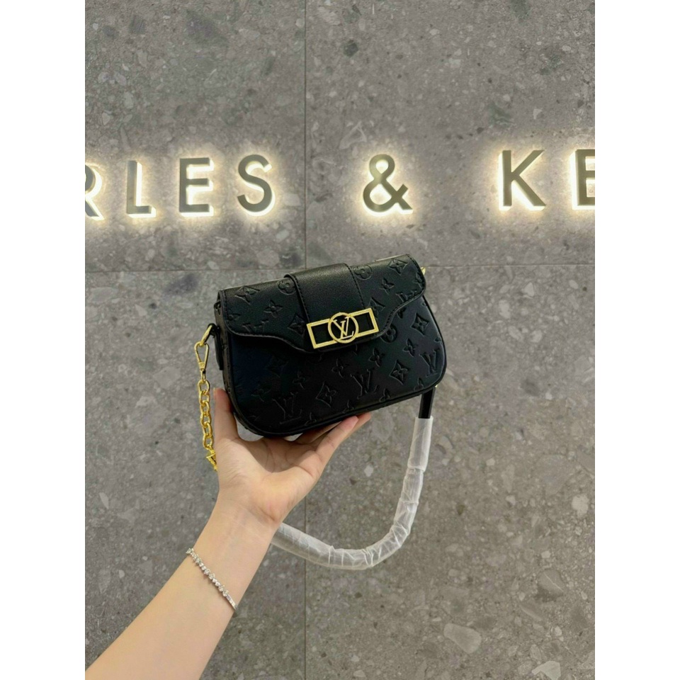 Túi đeo chéo - túi đeo vai L-V DẬP CHÌM SIÊU ĐẸP HOT TREND KÈM 2 DÂY ĐEO