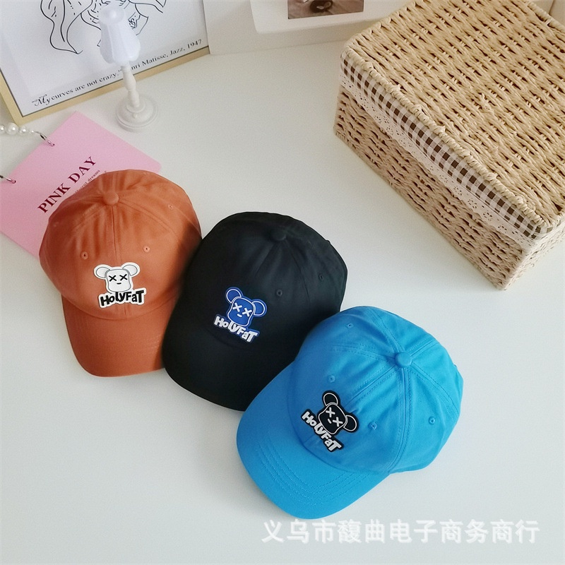 Mũ Lưỡi Trai Hình Gấu Nhiều Màu Sắc Dễ Thương Thời Trang Xuân Hè Cho Bé