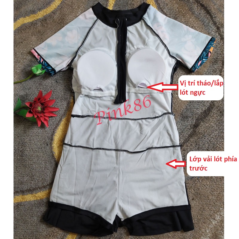 Đồ bơi nữ, váy bơi duyên dáng (Có quần short liền trong váy) BK-347i