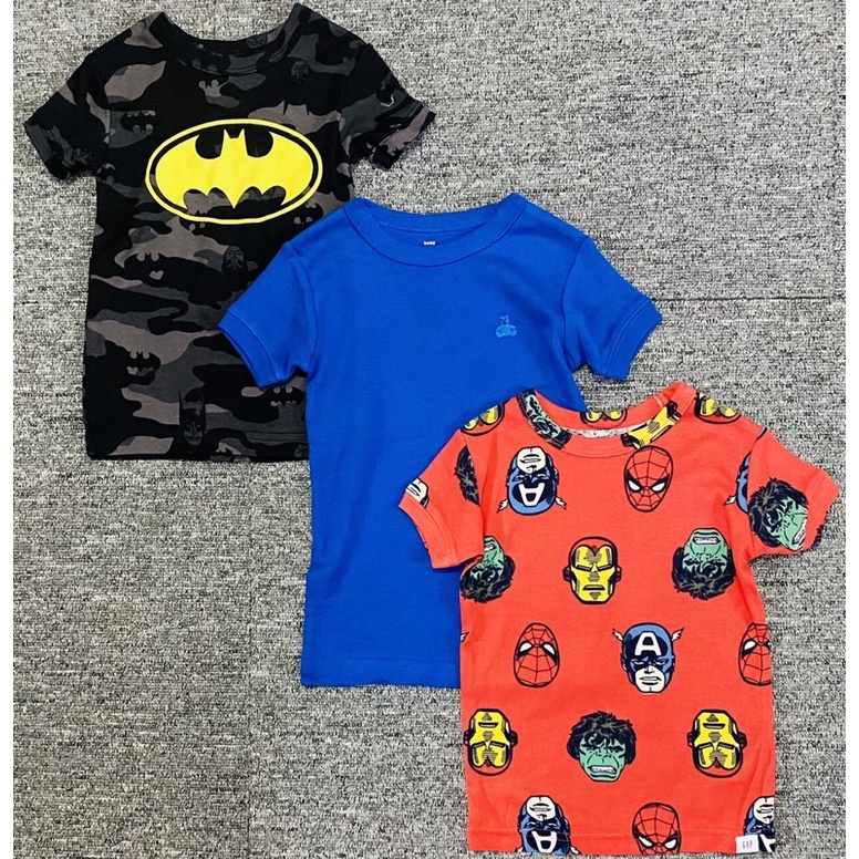 Áo thun bé trai hoạ tiết siêu yêu sz 1-6Y satsunkid