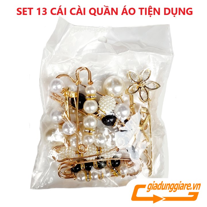 SET 13 ghim cài quần áo các mẫu kim băng cài váy thời trang - giadunggiare.vn