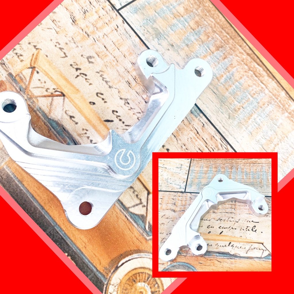 pas trước gắn heo 2pis đối xứng_pát cnc gắn xe futuer đi đĩa 260/267mm, heo 2pis