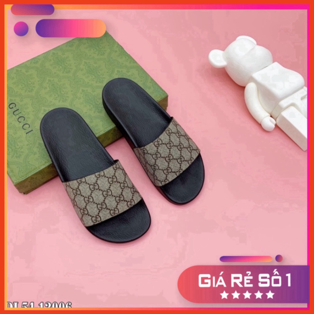 Dép nam quai da hoạ tiết vân dập nổi vàng -T030 Rẻ Nhất Shopeee Xmenshop Xmenshop3