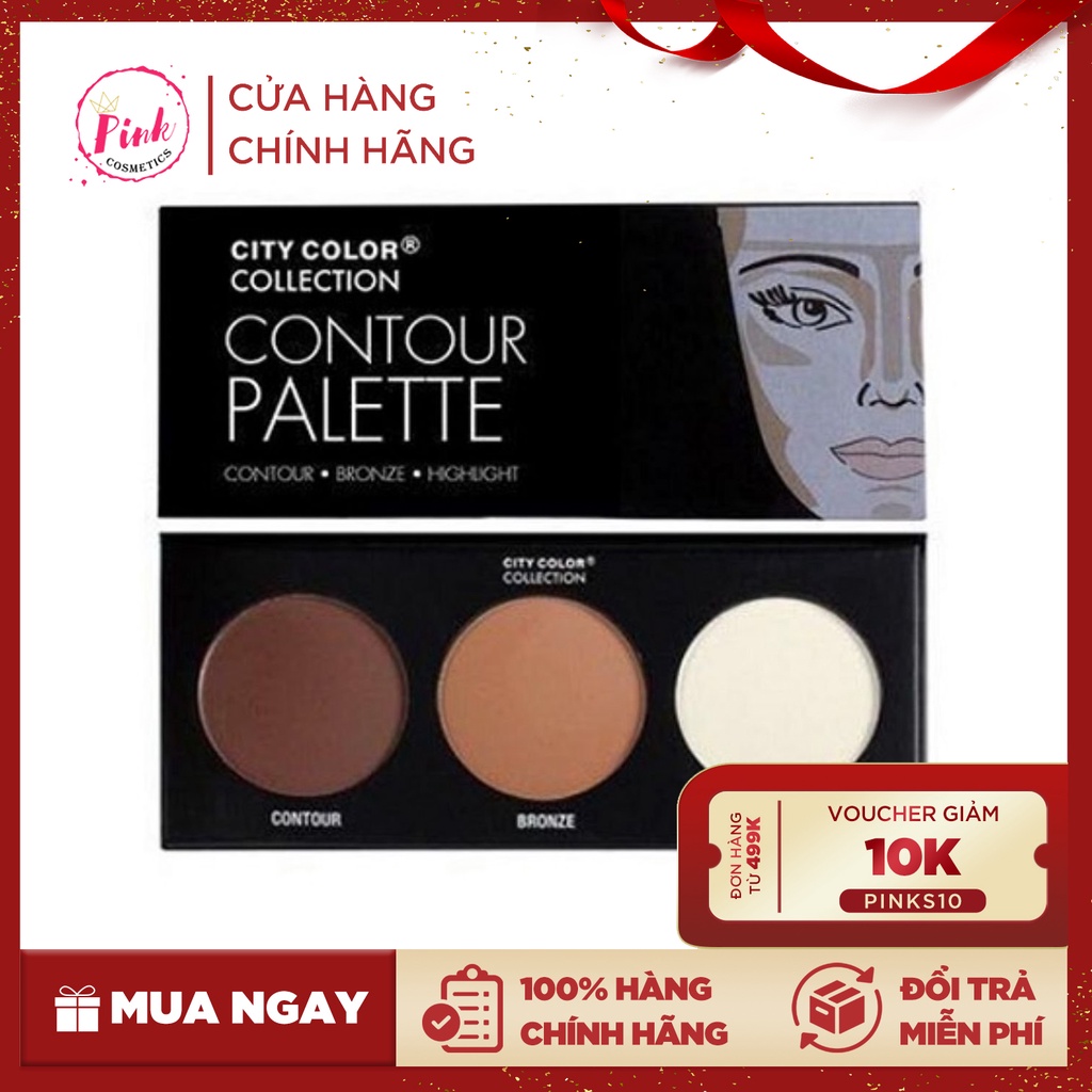 BẢNG TẠO KHỐI CITY COLOR COLLECTION CONTOUR PALETTE