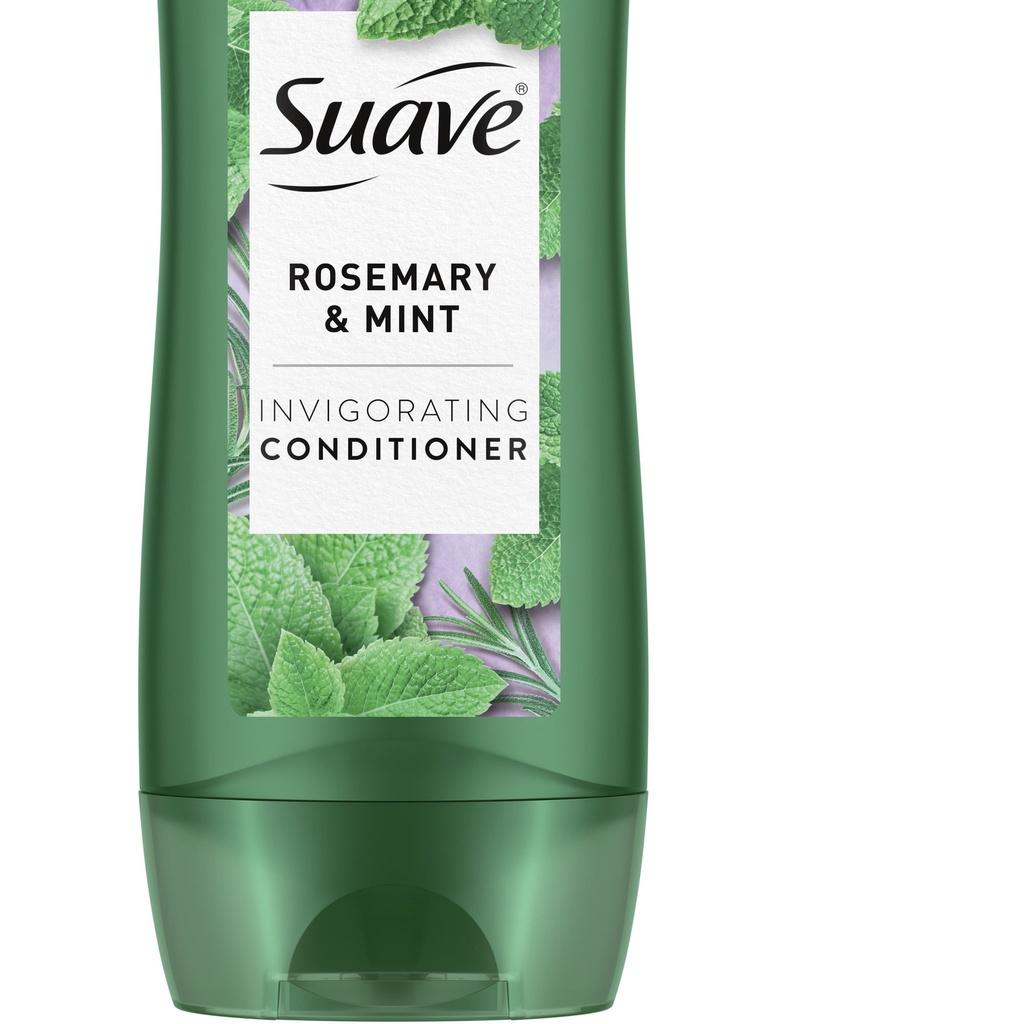 Dầu gội và xả cho tóc hư tổn Suave Rosemary & Mint 373 mL chuẩn salon [ Mỹ ]