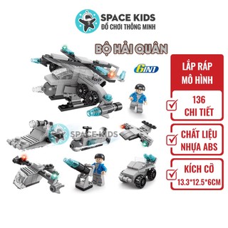 Đồ chơi mô hình lắp ráp 6 in 1 Máy bay 136 chi tiết, đồ chơi lắp ghép mô hình 3d giá rẻ