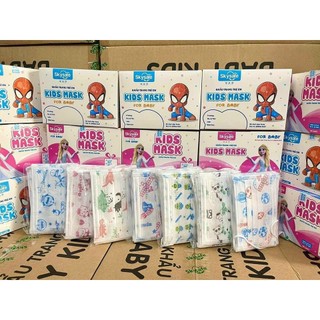 Khẩu trang trẻ em hộp 50 cái, khẩu trang y tế trẻ em