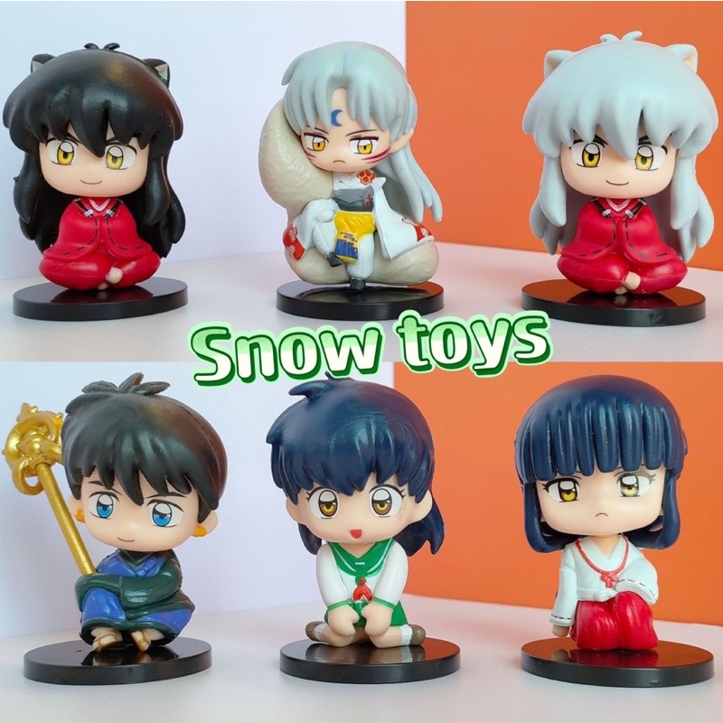 Mô hình InuYasha - Higurashi Kagome Sesshomaru Kikyou Kikyo Miroku - Cao 6~7cm - Inu Yasha Manga Anime Khuyển dạ xoa