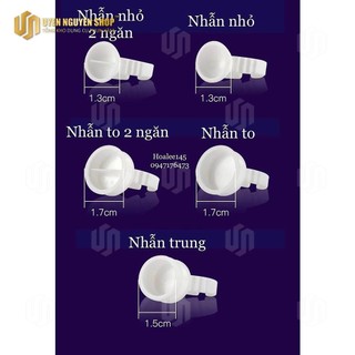 100 chiếc Nhẫn nhựa đựng mực xăm, sáp điêu khắc, keo nối _dụng cụ phun xăm DCPX Uyen Nguyen
